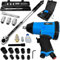 MONZANA® Drehmomentschlüssel 1/2' 6tlg. Set 40-210Nm + Druckluft Schlagschrauber Set 17tlg 340 Nm + Tragekoffer