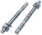 Confezione da 10 tasselli a cuneo M12 x 110 mm, tasselli in metallo, bullone passante, fissaggio in muratura, ancoraggio di espansione per calcestruzzo (10, M12 x 110 mm)