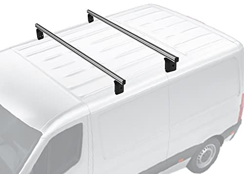 Menabo Dachträger Querträger kompatibel mit Renault Kangoo 1997-2021 Grundträger Alu Silber
