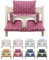 Blausberg Baby - Sitzkissen Set ABWASCHBAR kompatibel mit Stokke Tripp Trapp Hochstuhl Materialien Oek-Tex Standard zertifiziert - Made in Germany (Happy Star Cranberry Rot ABWASCHBAR)