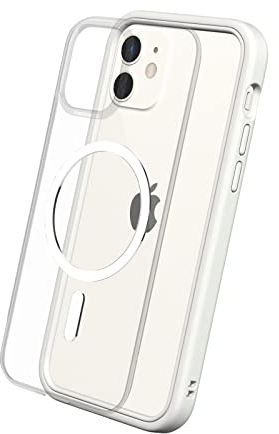 RhinoShield Modulares Case kompatibel mit MagSafe für [iPhone 12 mini] | Mod NX - Überragender Magnet, Individuell anpassbare, strapazierfähige Schutzhülle 3.5M / 11ft Fallschut - Weiß