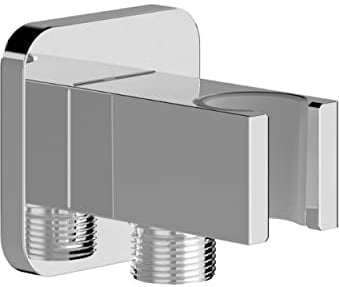 CHRIS BERGEN Wandanschlussbogen - Schlauchanschluss mit Brausehalter- in Chrom