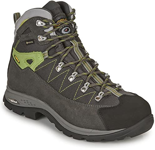 Asolo Finder GV Mm, Stivali da Montagna Unisex-Adulto, Grafite Green Lime, 42 EU