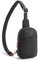 Telena Klein Brusttasche Damen, Sling Bag Damen Umhängetasche Kleiner Crossbody Bag Kunstleder Schultertasche Mini, Schwarz