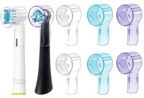 Kisstta 6 Copritestine Spazzolino Elettrico Per Orale B iO Serie - Copri Spazzolino Elettrico - Coprispazzolino Antipolvere Più Conveniente Per Viaggiare e Igiene Orale (Multicolore)