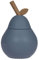 OYOY Mini Trinkbecher Silikon mit Deckel und Strohhalm für Kinder - Pear Cup Blau - Trinklernbecher in Birnen Form - L:8,5 x B:8,5 x H:13,5 cm - M107435