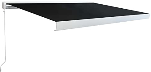 Manuelle Kassettenmarkise 300 cm anthrazit, Artikelfarbe anthrazit