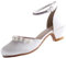 EIGHT KM Scarpe Mary Jane con Tacco Alto da Ragazza Principessa per Matrimonio e Festa EKM7033 Seta Liscia Lucida perlacea Avorio Taglia EU 26