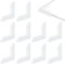 BENECREAT 100 Pcs Protecteurs d'angle Pare-Chocs d'angle en Forme de L Protections d'angle en Plastique Blanc Translucide Couvre Protecteur de Bord pour Cadre Photo Miroir Protection de Transport