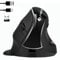 JTD Mouse Senza Fili del Mouse Verticale ergonomico, Ricaricabile 2.4G RF e connessione Bluetooth 4.0 Wireless Optical Mouse 800/1200/1600/2400 DPI per lancette Piccole (v638-dual mode)