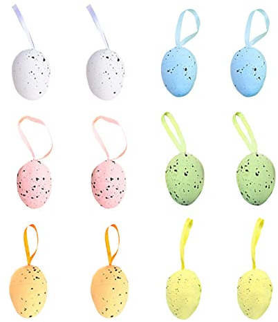 Osterdekorationen, Baumschmuck, Bunte Schaumstoff-Hängeei-Frühlingsornamente, Osterbaumschmuck, Dekoration für Heimwerker, Basteln, Ostertag, Zuhause, Party-Dekorationen(#10)