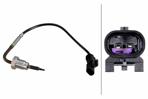 HELLA 6PT 010 376-761 Sensor, Abgastemperatur - 2-polig - geschraubt