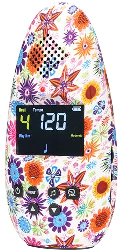 Sondery Metronome Digital Rechargeable Vocal Big Sound with Color Screen USB Headphone Jack, Colorful Pattern Designs Art Series Bulletome for Guitar Drum Piano and All Instruments Play Coach