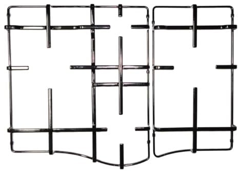 FIGEVIDA Kit 2 Griglie per cucina piano cottura 4 fuochi a gas - C00303495 - C00303496 - P2772/KIT per Ariston Hotpoint Indesit