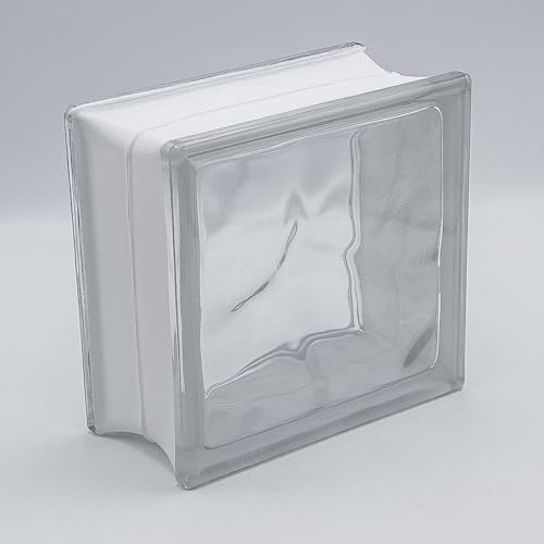 Fuchs Design Glasbaustein Wolke klar, 19x19x10 cm - 6 Stück