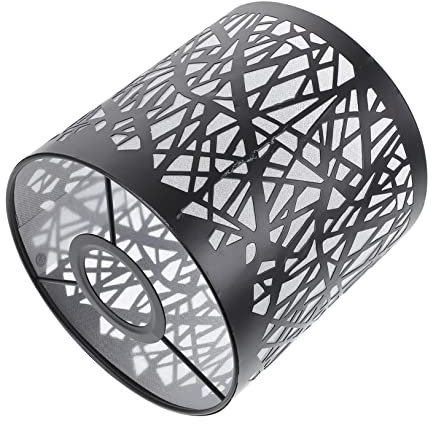 HOMSFOU Kleiner Lampenschirm Aus Eisen Eleganter Tischlampenschirm Im Modernen Design Für Tischlampe Stehlampe Und Nachttischlampe Sanftes Licht Augenschonend Mit Vogel-nest-muster