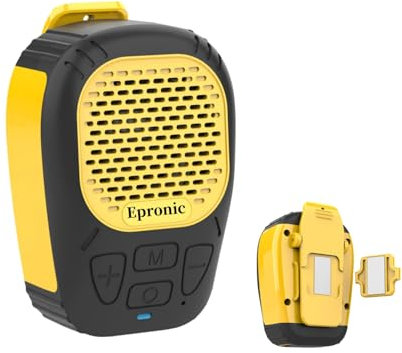 Epronic Mini Bluetooth Haut-Parleur Portable avec Clip/Arrière Magnétique Enceinte Bluetooth Supportant Les Appels Mains Libres/Musique BT/Lecture de Cartes FT + Sangle de Poignet