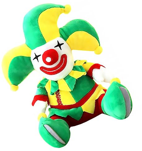 Gogogmee 1stk Halloween-Clown-Ornamente Clown- Cartoon Gefüllte Gruselige Clownpuppe Horrorspielzeug Für Kinder Unheimlich Mini-Puppen Clown Stofftier Clown-schmuck Plüsch