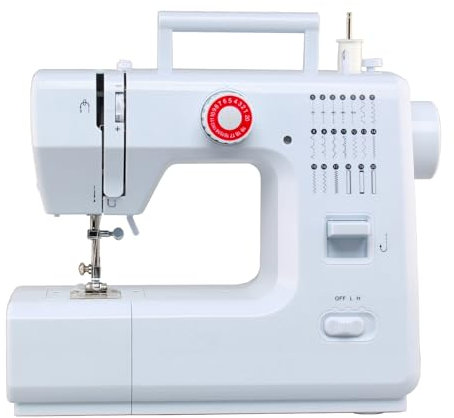 Nähmaschine, 20 Stiche Mini-Nähmaschine Multifunktionale elektrische Haushaltsnähmaschine mit Fußpedal Automatischer Einfädler Tragbare Nähmaschine für Anfänger