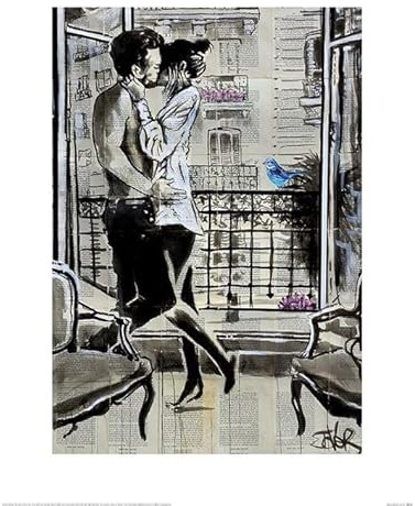 Loui Jover Poster Room For Two, schwarz / weiß, 80cm x 60cm