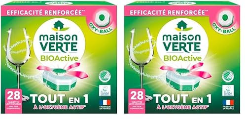 Maison Verte Lave-vaisselle BioActive Tablettes x28 (Lot de 2)
