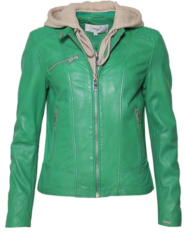 Maze Damen Lederjacke Mico Bright Green M