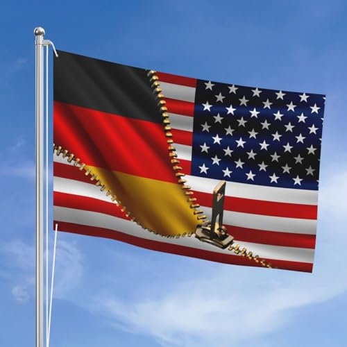 Usa, Amerikanische Flagge Und Deutsche Deutschland-Flagge 90X150Cm Dekorative Fahnen Lustige Saison Flagge With Metal Grommets Yard-Flaggen Décor Für Outdoor Festival Garten