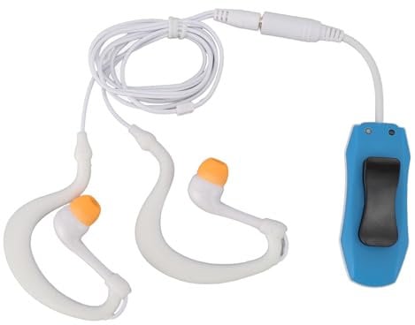Water Proof MP3 Player for Swimming, IPX8 Water Proof MP3 Player Rechargeable Music Player with Water Proof Earphone for Swimming Diving Running (8GB)