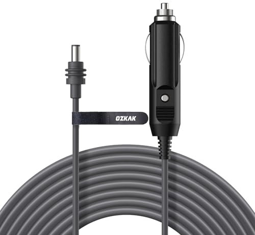 Ozkak Starlink Mini Stromkabel, 12V-24V Zigarettenanzünder-Adapter zu DC Kabel, DC Netzkabel für Starlink Mini, wasserdicht für Lastkraftwagen Wohnwagen Schiffe, 3M
