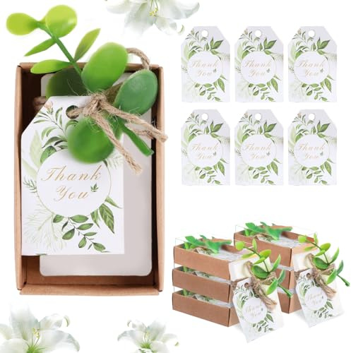 Wxzumg Handgefertigte Seifen, Hochzeitsgeschenk, Mini-Seifenstäbe, Geschenke für Brautparty, Babyparty, Partyzubehör für Mottoparty-Dekorationen, mit Mini-Trockenblumen, Dankeschön