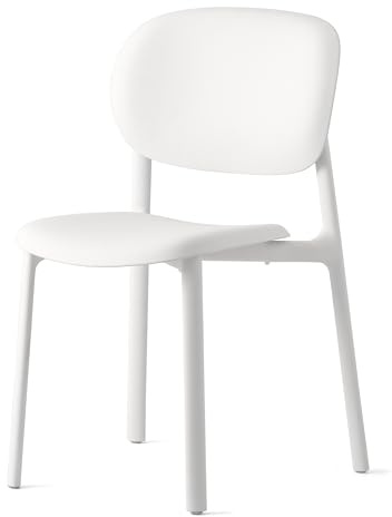 Connubia, Stuhl Zero. Farbe Optik Weiss MATT, 100% recyceltes Polypropylen