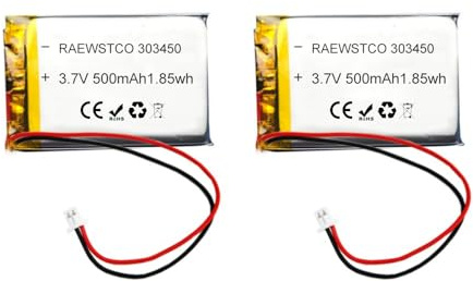 2 STÜCKE 3,7v 500mah Batterie 303450 Lithium-Polymer-ionen