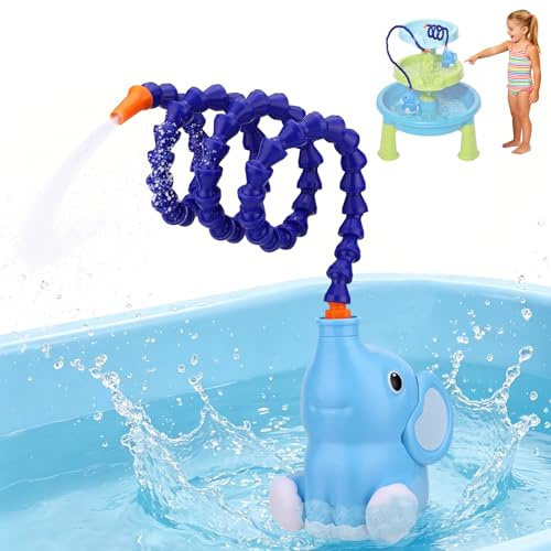 BTFO Pompe pour Table d'eau Enfant, Accessoire de Table d'eau Enfants en Forme d'Éléphant pour Plages Piscines Parcs et Cours
