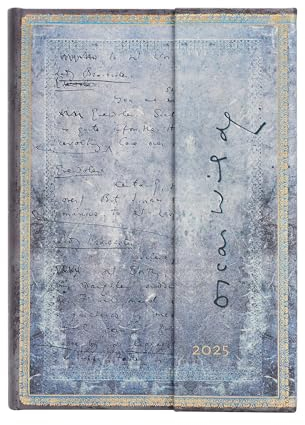 Paperblanks 12-Monatskalender 2025, Wilde, The Importance of Being Earnest, Midi, Tagesüberblick, mit Klappumschlag