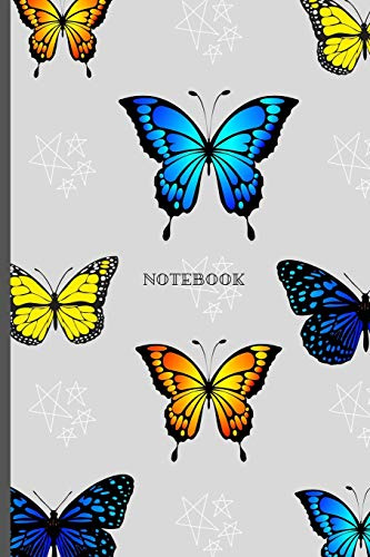 Notebook: Cute Butterfly Lover Softback Diary Composition Book Journal (6 x 9) 120 Lined Pages