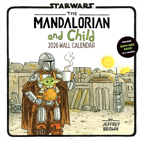 Star Wars The Mandalorian and Child 2026 Wall Calendar