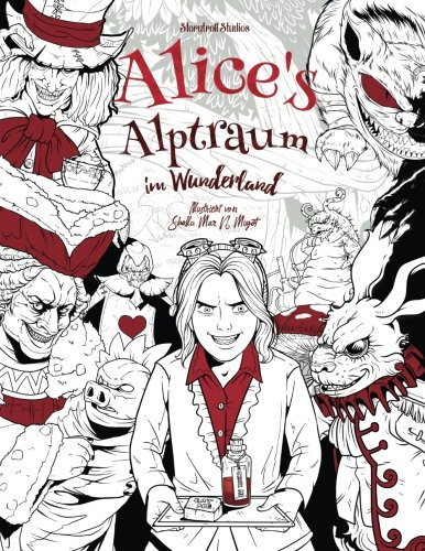 Alice's Alptraum im Wunderland: Malbuch für Erwachsene (Horror, Halloween)