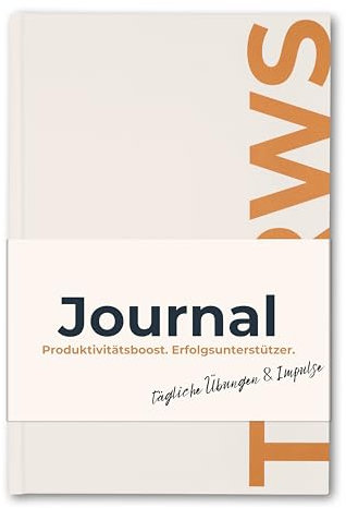 TMRWS - Journal Tagebuch für Fokus, Klarheit, Achtsamkeit und Gesundheit. Daily Planner und Organizer für 12 Wochen: Notizbuch Wochenplaner undatiert in creme