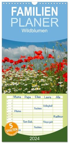 Familienplaner 2025 - Wildblumen 2025 mit 5 Spalten (Wandkalender, 21 cm x 45 cm), CALVENDO: Wildblumen 2014 (CALVENDO Natur)