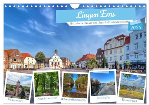 Lingen Ems (Wandkalender 2026 DIN A4 quer), CALVENDO Monatskalender: Lingen erleben (CALVENDO Orte)