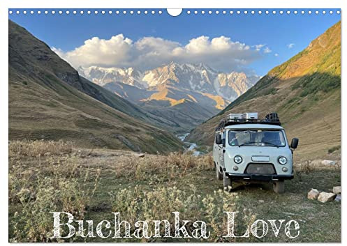 UAZ 452 Buchanka Love (Wandkalender 2026 DIN A3 quer), CALVENDO Monatskalender: Vanlife im Offroad Van UAZ Buchanka (CALVENDO Orte)