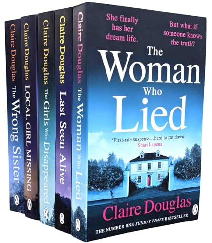 Claire Douglas 5 Books Collection Set (Local Girl Missing, Last Seen Alive, The Girls Who Disappeared, The Woman Who Lied & The Wrong Sister)