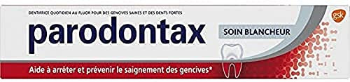 Parodontax Dentifrice Soin Blancheur, Aide à Arrêter et Prévenir Le Saignement Des Gencives, Goût Amélioré, 75 ml