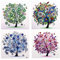 5D-Diamantmalerei-Set für Erwachsene, Zaubersteine, rund, Diamant-Gemälde, Kreuzstich-Set, 30 x 30 cm, Strass-Stickerei, Diamant-Klebekunst, zum Selbermachen Four seasons