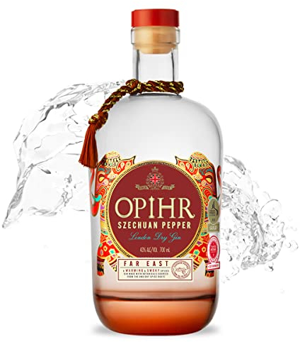 Opihr I Far East Edition I London Dry Gin Szechuan Pepper I Mit süßen blumigen Nuancen I Inspiriert durch die antike Gewürzstraße I 43% Vol. I 700 ml