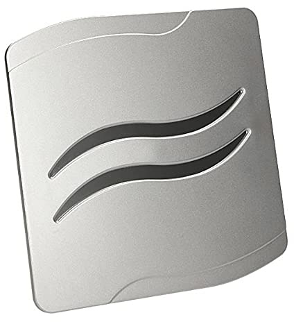 SolaDirect 4 in / 100 mm Bathroom Fan - Extractor Fan for Bathroom and Kitchen - IPX 4 - Silent Standard (Silver - S-LINE)