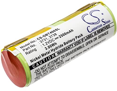 TECHTEK battery replaces 3731, for 3738 compatible with [ORAL-B] 9900 Toothbrush, Professional Care 8000, Professional Care 8300, Professional Care 8500, Professional Care 9500, Triumph 4000, Tri FBA