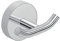 Gedy cromata, Osaka, Appendiabiti Doppio, Finitura, Misure 5 x 7 x 4,6 cm, Porta Asciugamani in Cromall, Acciaio Inox e contenitori in Vetro Satinato, 10 Anni di Garanzia, Design R&S, Unica