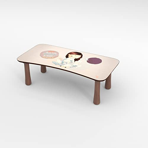 Tritthocker Kinder Holz Badhocker Hocker Kinder Trittschemel Kindermöbel Bunny Times 50x26x16cm