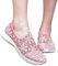 ORANDESIGNE Donna Scarpe da Ginnastica da Corsa Fitness Running Sneaker Slip On Basse Sport Outdoor Rainbow Respirabile Leggero Baskets D Rosa 40 EU